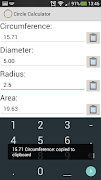 برنامه‌نما Circle Calculator عکس از صفحه