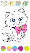 Glitter cats coloring screenshot 3