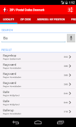 ZIP / Postal Codes Denmark স্ক্রিনশট 5