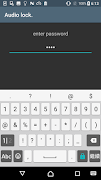 audio file lock poster