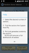 Pilot's Random Sector Selector اسکرین شاٹ 1