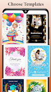 Invitation Card Maker & Design ảnh chụp màn hình 1