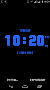 Dotted digital clock lwp Poster