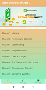 Math Solutions Class - 7 syot layar 1