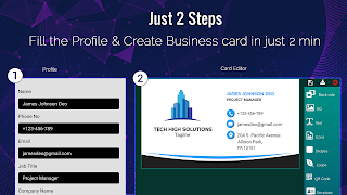 Business Card Maker, Visiting screenshot 1