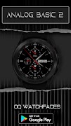 Analog Basic 2 for WEAR OS 4 الملصق