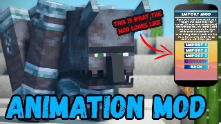 برنامه‌نما Animations + Mod For Minecraft عکس از صفحه