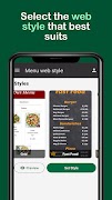 Digital Menu syot layar 4