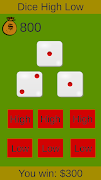 Dice High Low ภาพหน้าจอ 2