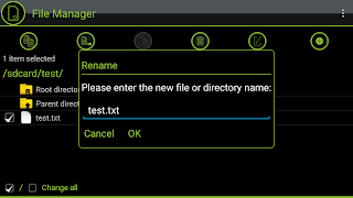 برنامه‌نما Dateimanager عکس از صفحه