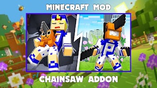 Chainsaw Mod for Minecraft PE स्क्रीनशॉट 7