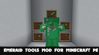 Emerald Tools Mod Miencraft PE ภาพหน้าจอ 1