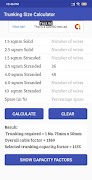 Trunking size calculator poster