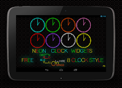 Neon Clock Widgets poster