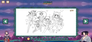 Anime Coloring captura de pantalla 6