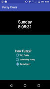 Fuzzy Clock with Widget screenshot 3