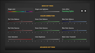 2 Schermata Ambient light Application