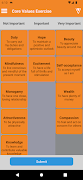 Poster Core Values Exercise