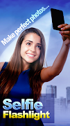 Flash frontal para selfie Poster