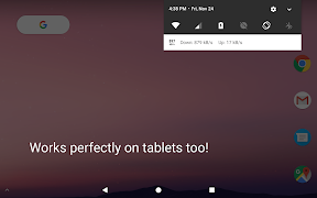 برنامه‌نما NetSpeed Indicator عکس از صفحه