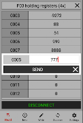 برنامه‌نما Modbus Viewer عکس از صفحه