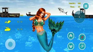 인어 공주 시뮬레이터 3d : 비밀 게임 경기장 포스터