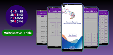 Multiplication Table, Math App capture d'écran 7