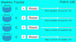 1 Schermata Variable Washes Reusable Mask Tracker