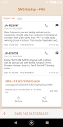 برنامه‌نما SMS Backup and Restore عکس از صفحه