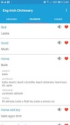 English Irish Dictionary 스크린샷 1