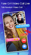Fake Girl Video Call - Live Talk Random Video Call تصوير الشاشة 2
