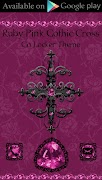 Ruby Pink Gothic Cross theme 截图 5