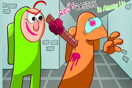 Poster Baldi's Basics In Among Mod 2021