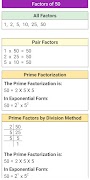 Prime Factorization, LCM & HCM 스크린샷 2