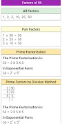 Prime Factorization, LCM & HCM screenshot 2