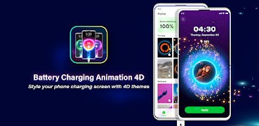 Battery Charging Animation 4D poster