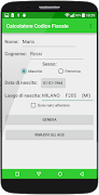 Calcolatore Codice Fiscale screenshot 3