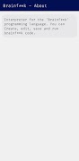 Brainfk Interpreter ภาพหน้าจอ 1