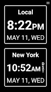 World Clock Dual Digital Clock screenshot 1