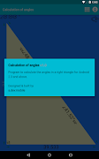 برنامه‌نما Calculation of angles عکس از صفحه