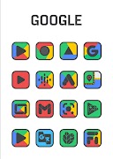 برنامه‌نما Square Dark - Icon Pack عکس از صفحه