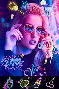 Neon effect camera: spiral art screenshot 2