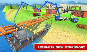 Train Bridge Construction: Railroad Building Sim پوسٹر