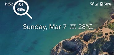 برنامه‌نما Internet Speed Meter - NetSpeed Indicator عکس از صفحه