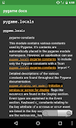 Docs for pygame screenshot 2