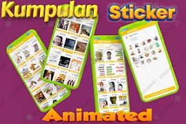 Kumpulan Stiker WA Lucu Gerak 海報