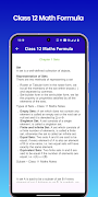Class 12 Math Formula captura de pantalla 2
