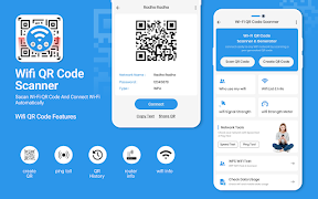WPS WiFi Connect WIFI QR Scan Affiche