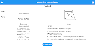Geometry Proofs Practice تصوير الشاشة 7