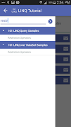 برنامه‌نما C# LINQ Tutorials عکس از صفحه